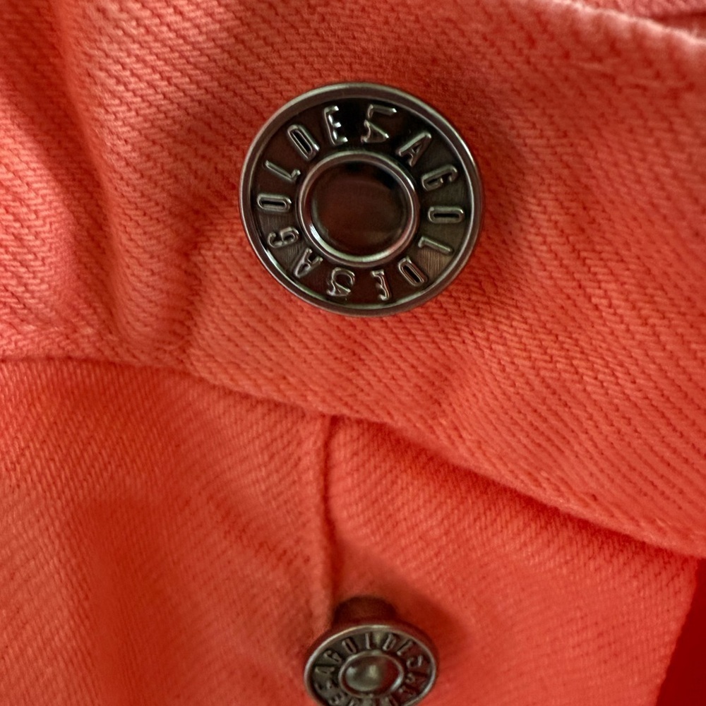 AGOLDE 90s Pinch Waist High Rise Straight •28 • NWT Salmon Pink/Peach - Picture 10 of 15